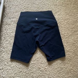 Lululemon — barely used align shorts 8inch seams NAVY BLUE